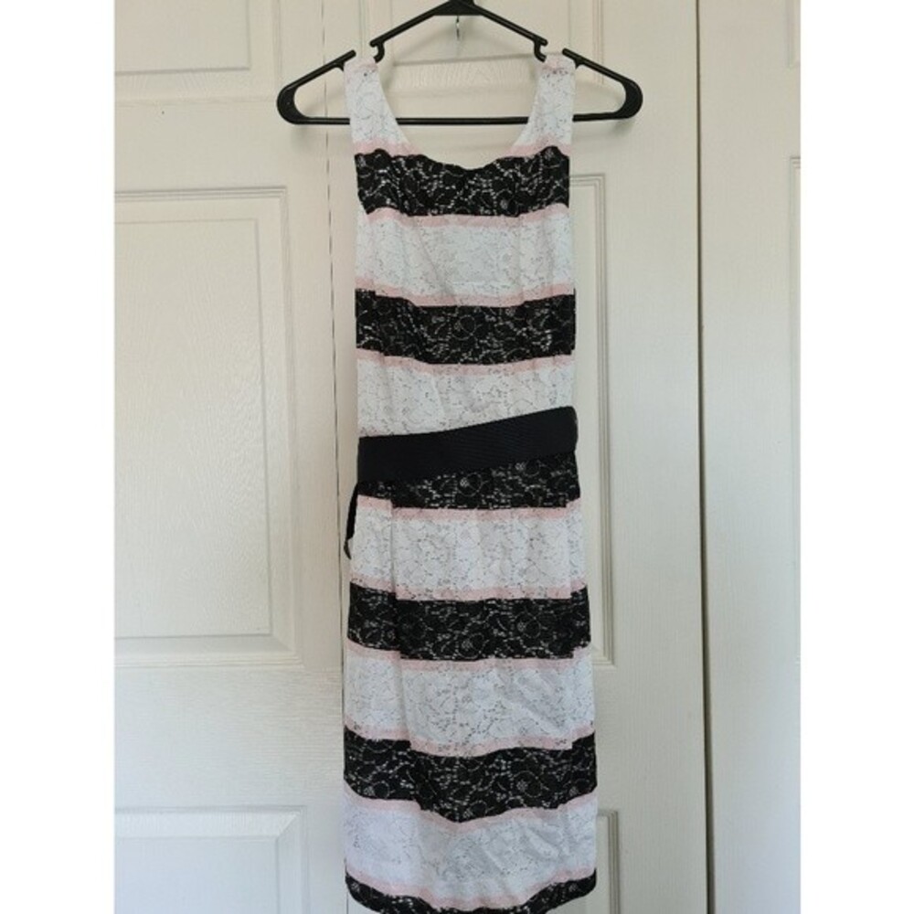 Signature by Robbie Bee Striped Dress | Size: 14 NWT